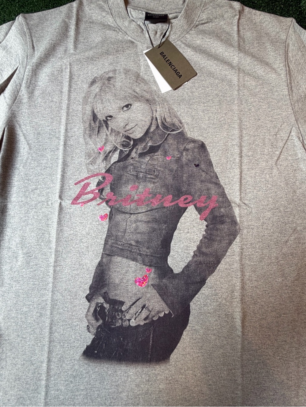 Grey 'Britney' Graphic Tee - Picture 2 of 11